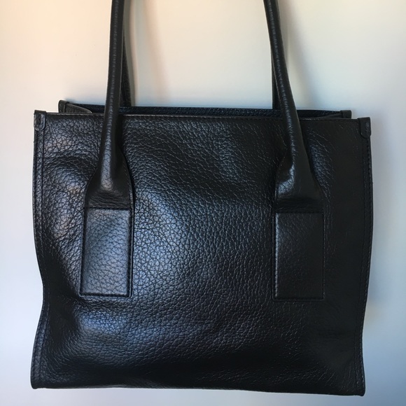 Kate Spade classic black leather tote with tassel - Picture 2 of 7